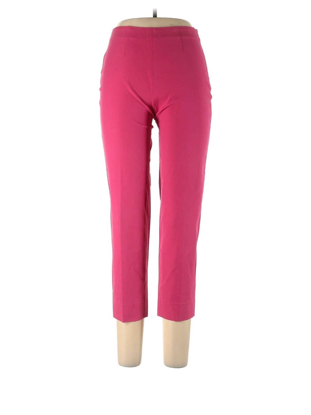 Piazza Sempione Bright Fuchsia Cropped Straight Pants